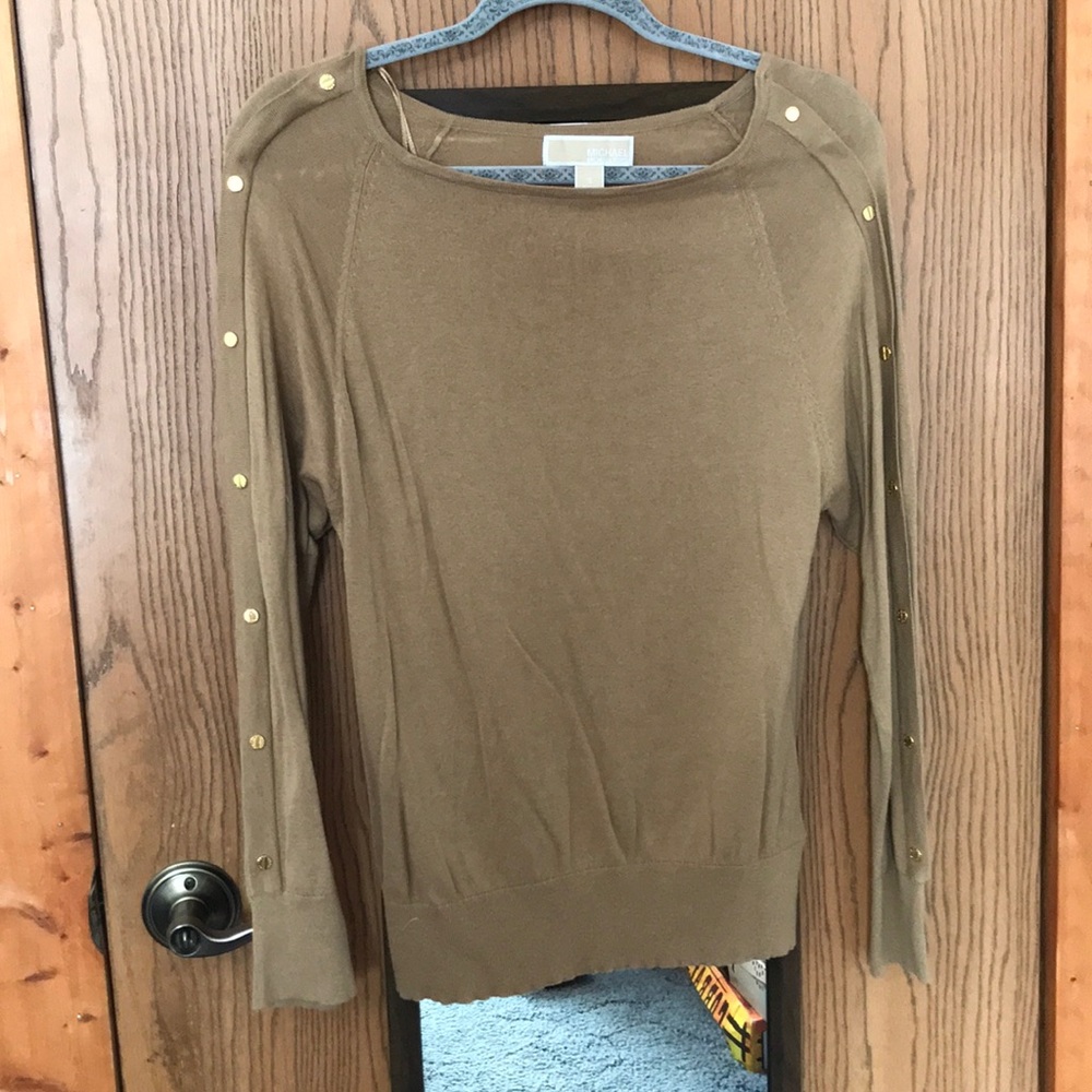 MICHAEL Michael Kors gold knit top